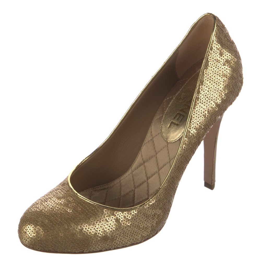 CHANEL Gold CC Stiletto Pumps | 2012 Collection | IT 39 / US 9 | New with Tags